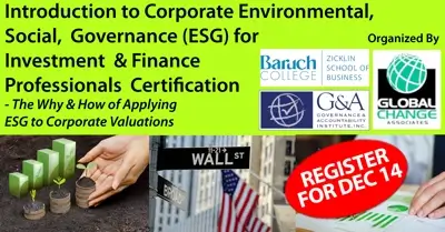 Baruch ESG Finance Certification EventBrite Mast