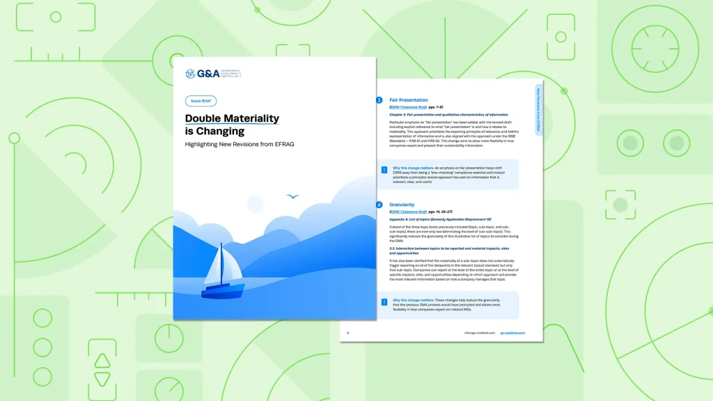 Double Materiality is Changing: Highlighting New Revisions from EFRAG