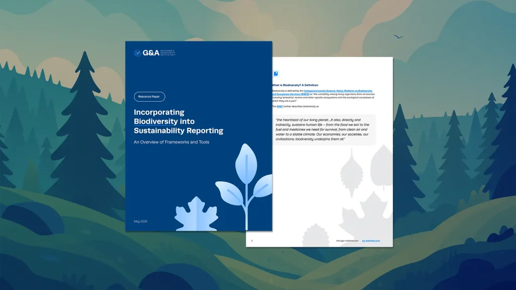 Incorporating Biodiversity into Sustainability Reporting