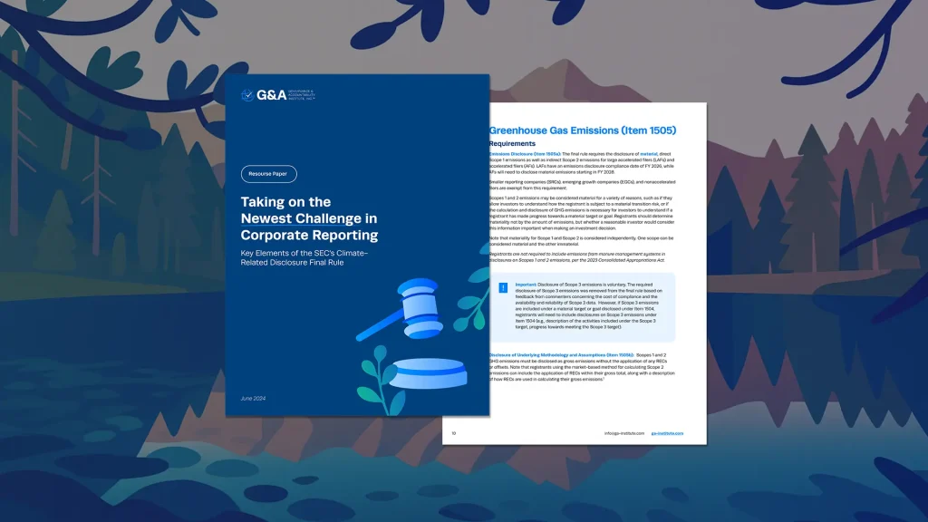 Key Elements of the SEC’s Climate-Related Disclosure Final Rule