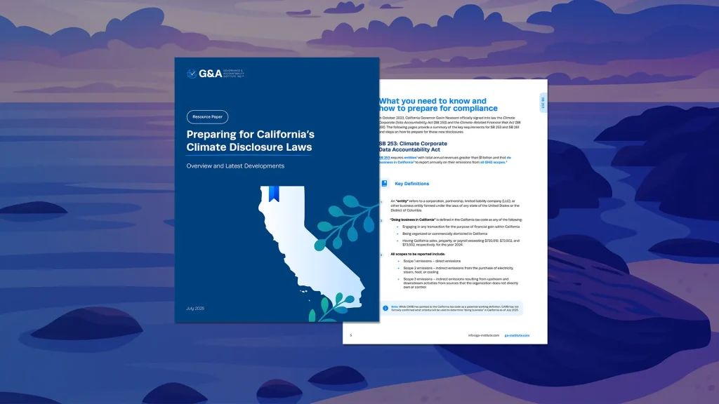 Preparing for California’s Climate Disclosure Laws