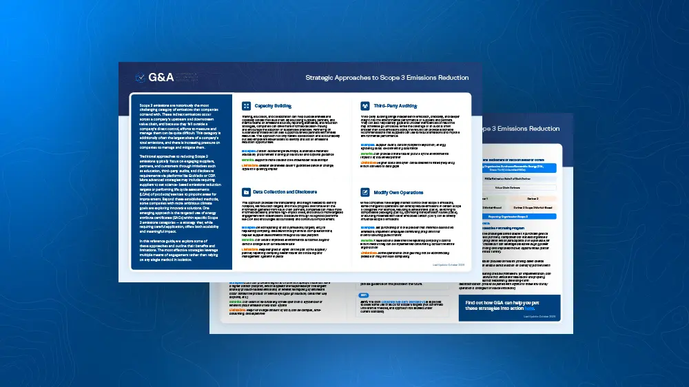 Strategic Approaches to Scope 3 Emissions Reduction