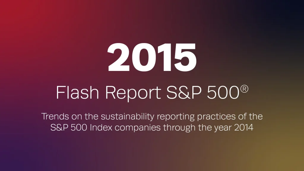 2015 Flash Report on the S&P 500