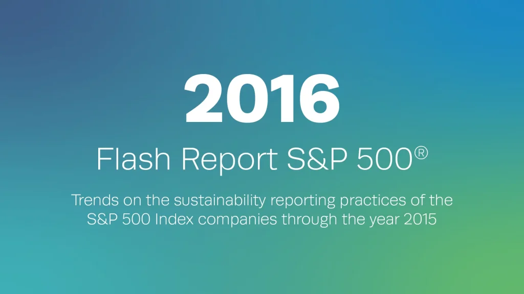 2016 Flash Report on the S&P 500