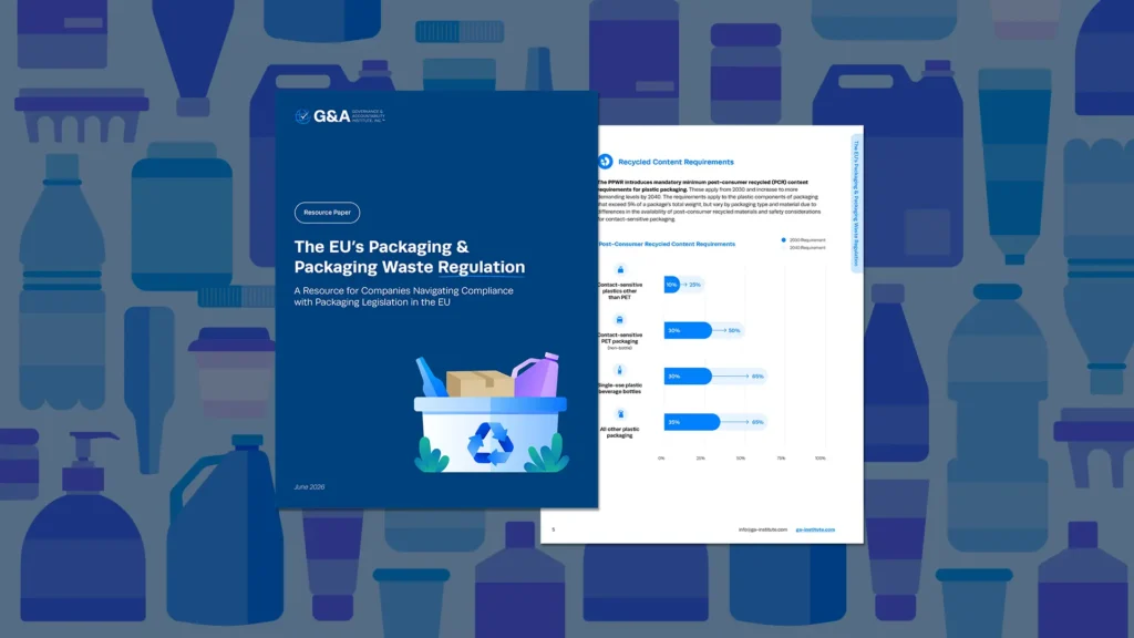The EU’s Packaging & Packaging Waste Regulation