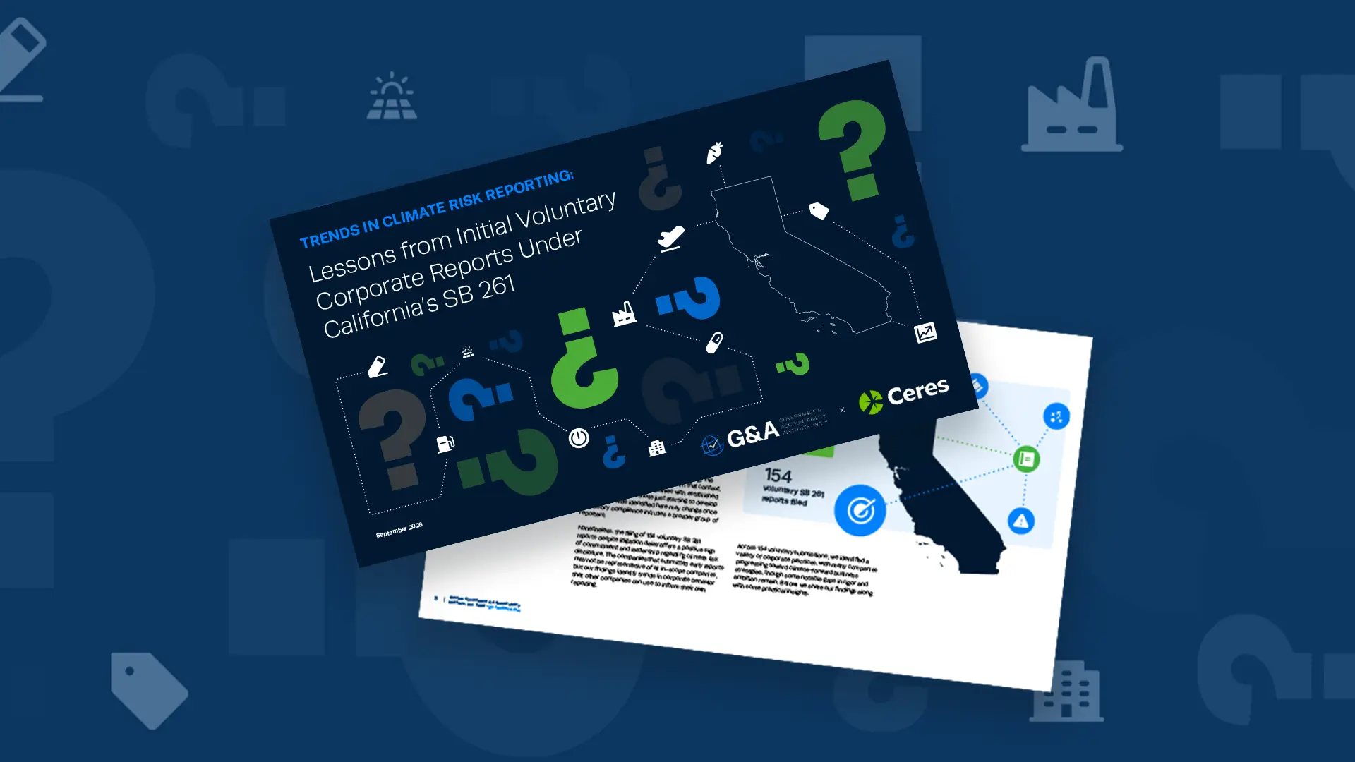 Trends in Climate Risk Reporting – Lessons from Initial Voluntary Corporate Reports Under California’s SB 261
